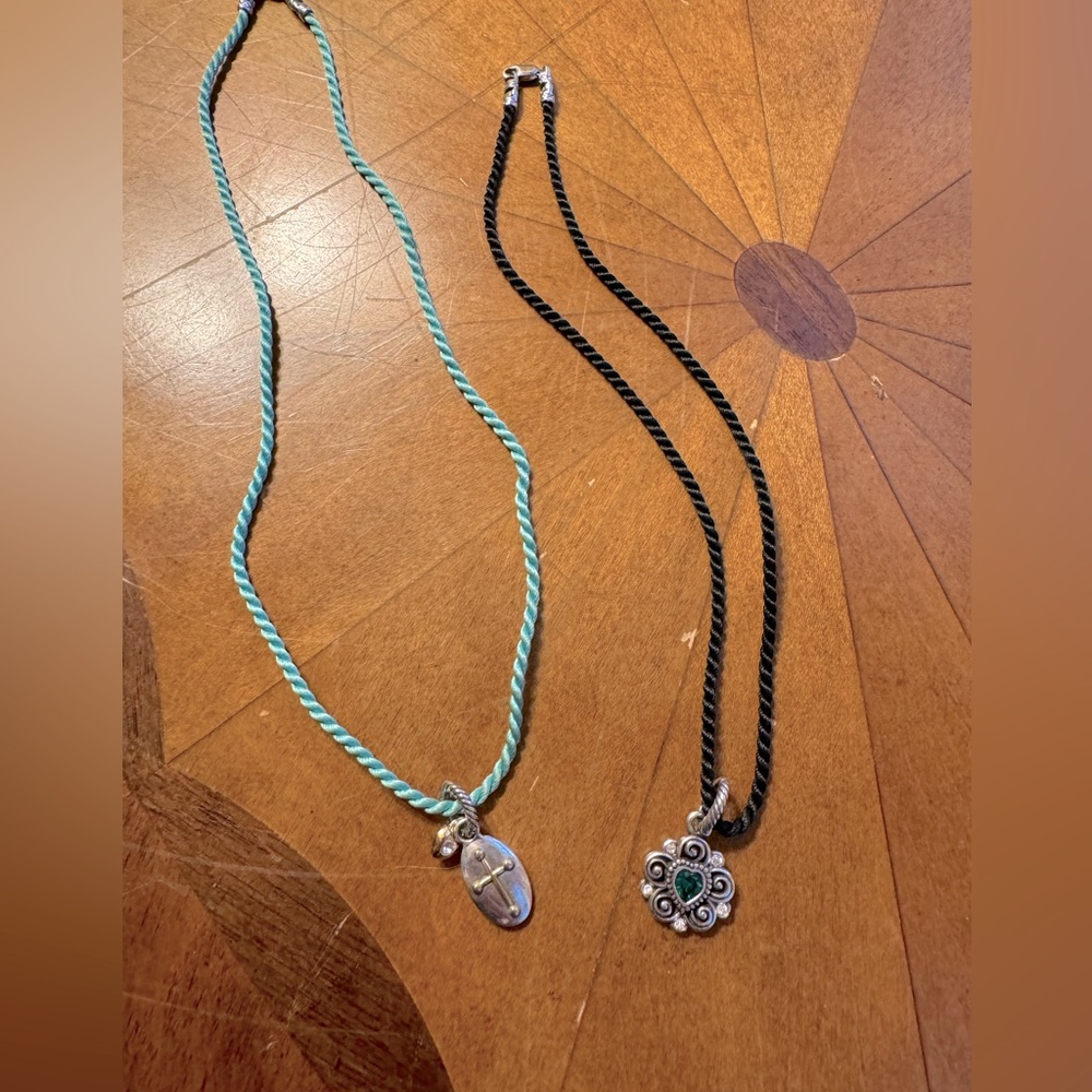 Brighton necklaces, silver